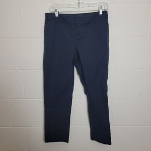 Banana Republic Navy Blue Business Casual Hampton Crop Pants Size 8